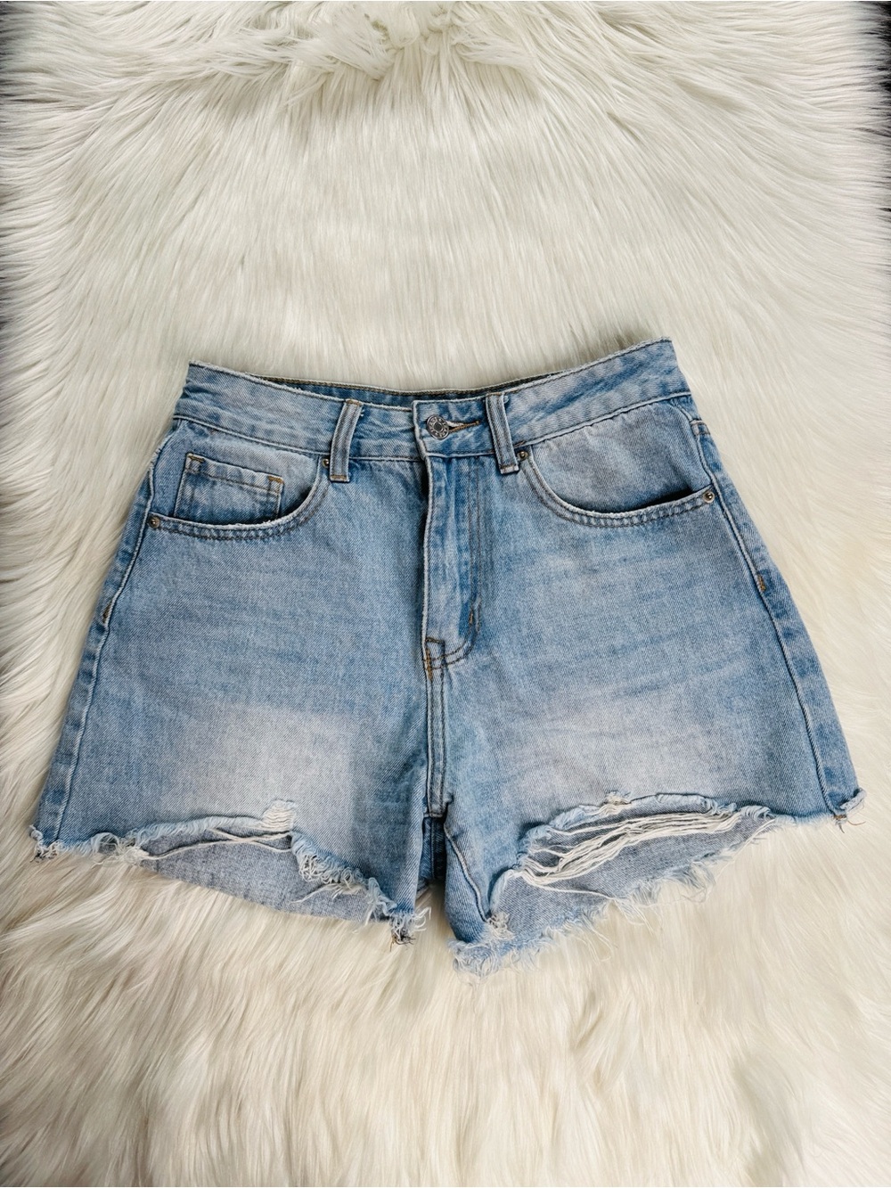Vervet High Rise Booty Denim Cut Offs